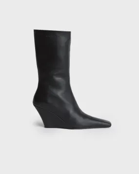 Acne Studios   Boots Wedge Leather Black 